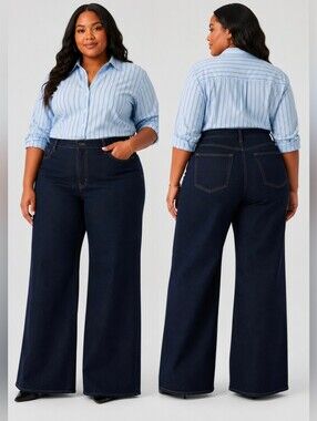 Levi's 728 High Rise, Wide Leg Jeans